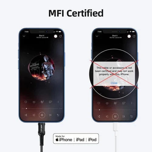Acefast Aux Cables Premium Lightning Aux Jack / Cable (Apple MFI Certified)