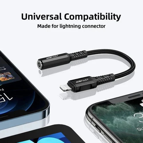 Acefast Aux Cables Premium Lightning Aux Jack / Cable (Apple MFI Certified)