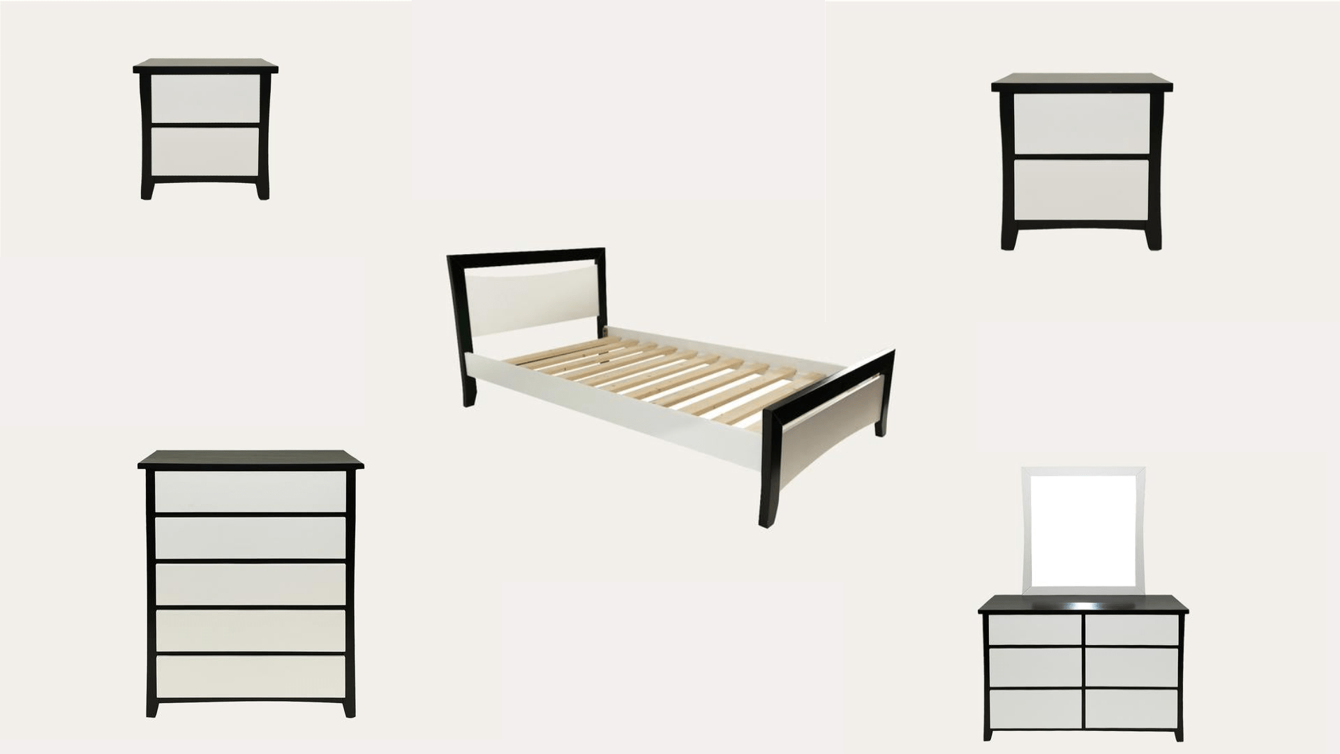 BroDeals Bedroom Furniture Sets Patrick 5 Pcs Bedroom Suite