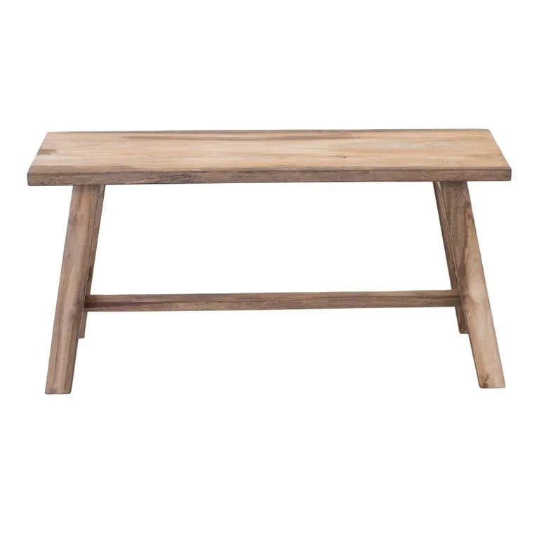 BroDeals Bench Rustico Reclaimed Teak Bench Medium - Natural