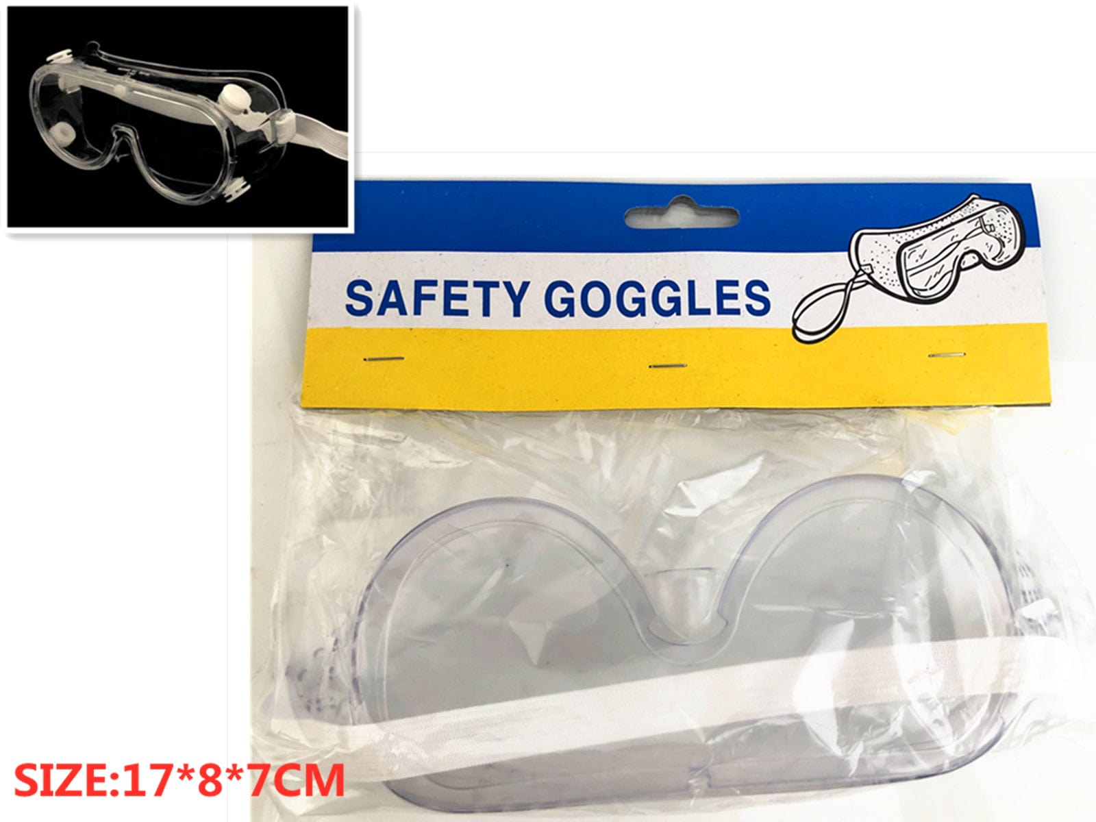 BroDeals Tools Safety Goggles Clear