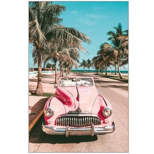 BroDeals Wall Art Framed Canvas Art - Classic Pink