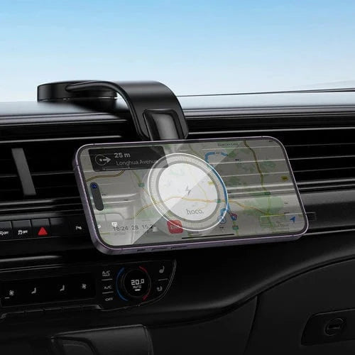 Hoco Car Phone Holder 15W Magnetic Wireless Charging Phone Holder for Dashboard