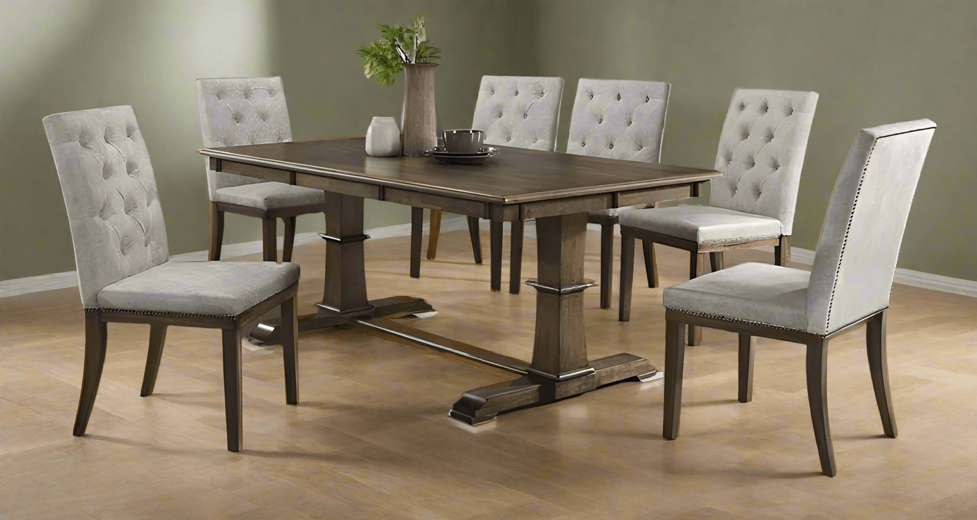 Online8 Dining Suite Warsaw Dining Suite - Rustic Brown