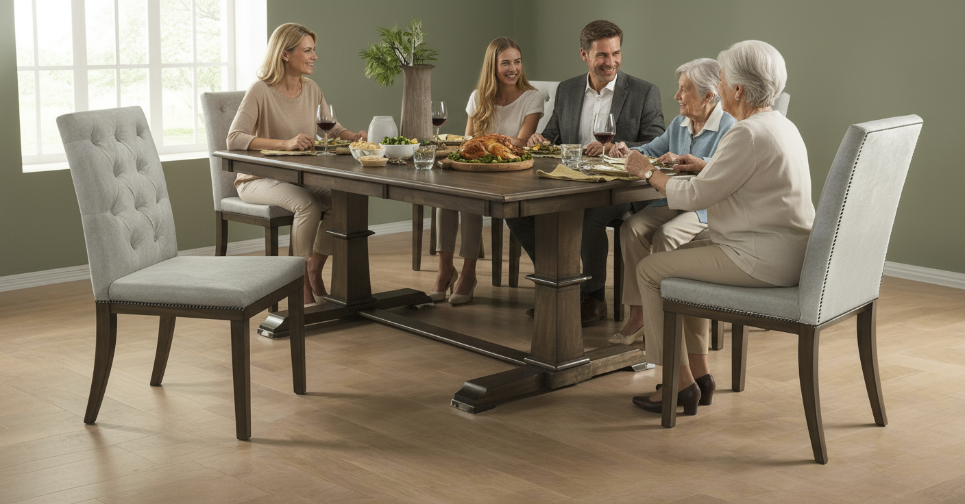 Warsaw Dining Suite - Rustic Brown