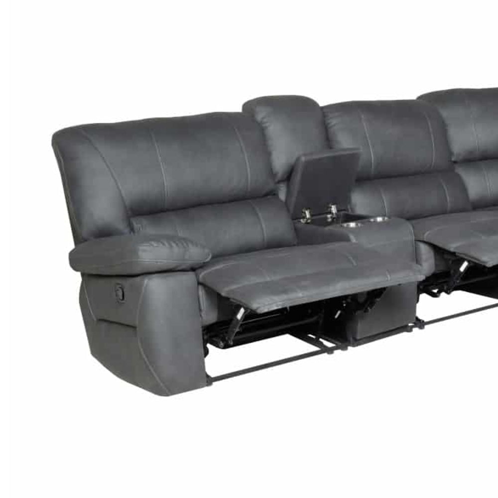 Robert Large Corner Recliner Suite - Jet