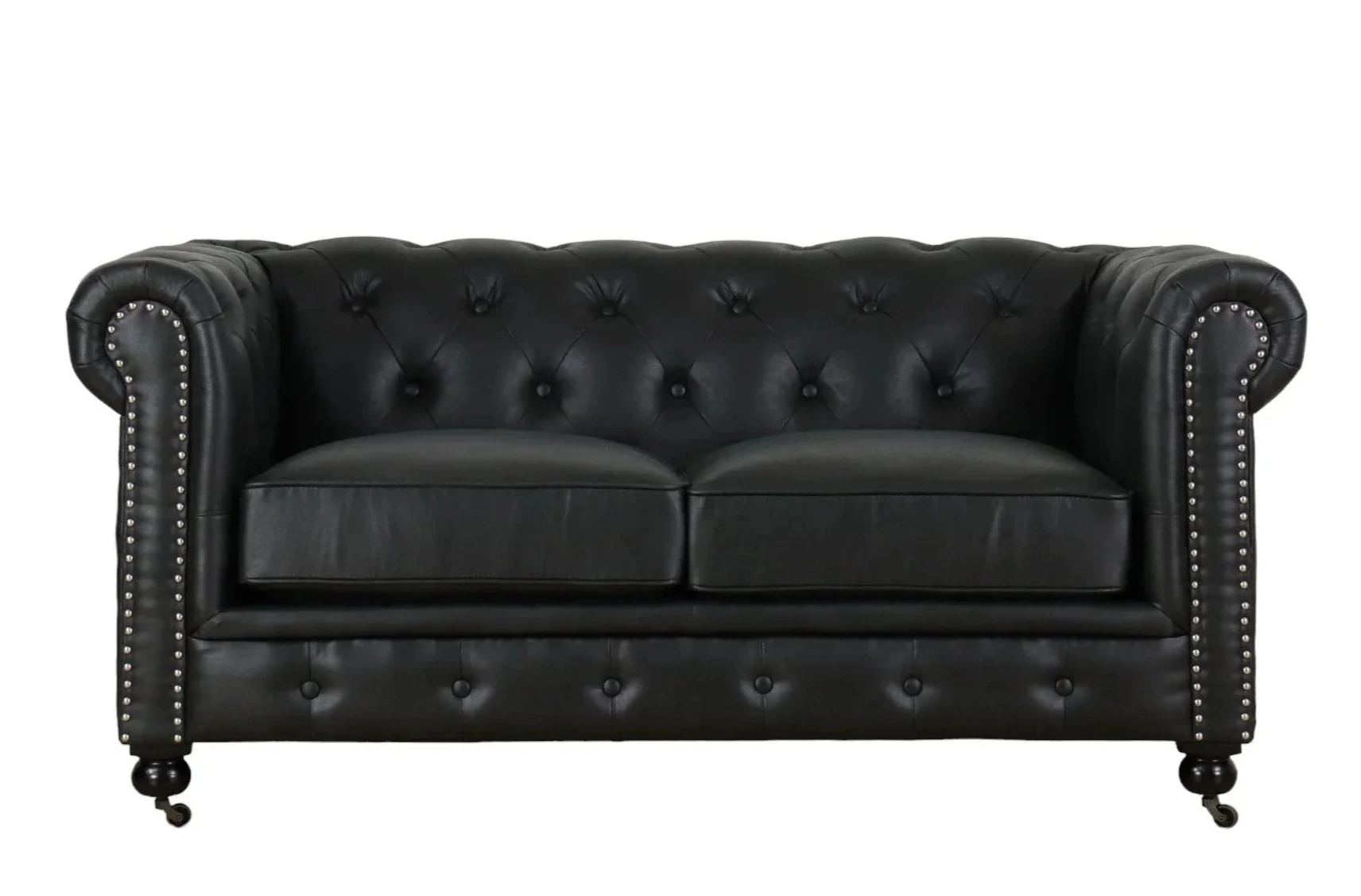 Online8 Chesterfield 2 Seater Sofa - Black Sofas