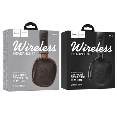 Vintage Wireless Bluetooth Headset w/ 32 Hours