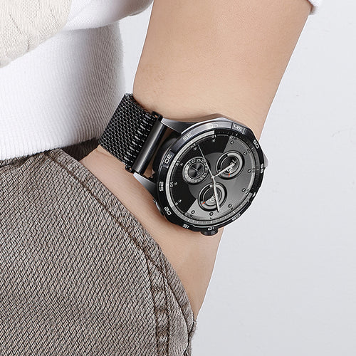 Universal Metallic Watch Strap with Magnetic Buckle