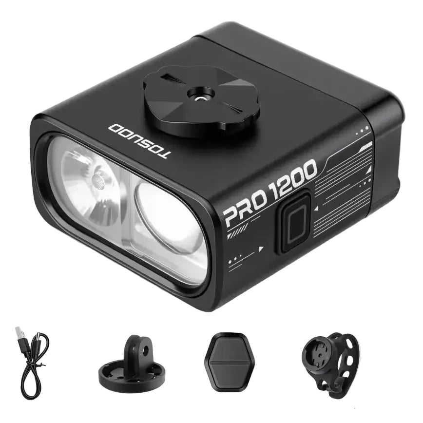 1200 lumen bike front light, view 7