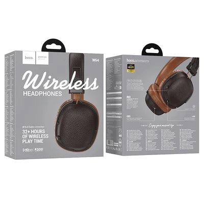 Vintage Wireless Bluetooth Headset w/ 32 Hours