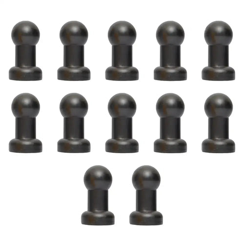 Trampoline enclosure pole caps, 12 pack