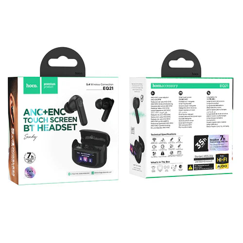 TWS Earbud with LCD Touch Screen