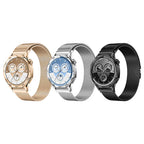 Universal Metallic Watch Strap with Magnetic Buckle