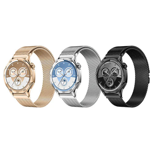Universal Metallic Watch Strap with Magnetic Buckle