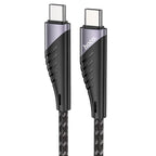 60W PD Nylon Braided Super Fast Charging Cable