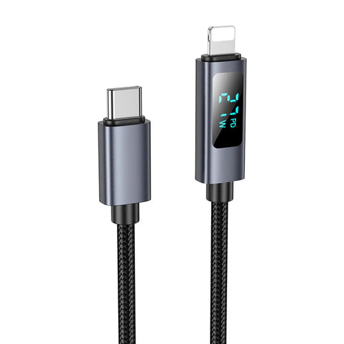 Fast Charging Nylon Braided Cable with LED