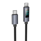 Fast Charging Nylon Braided Cable with LED