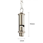 Stainless Steel Metal Whistle with Lanyard