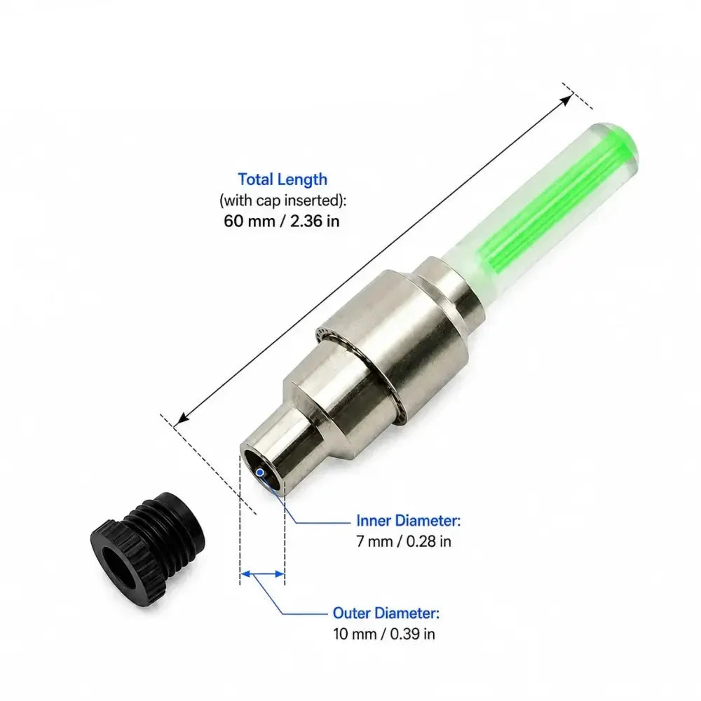 LED bike spoke and valve cap lights, view 9
