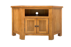 Oak Corner TV Unit