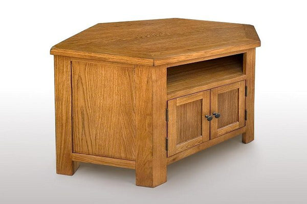 Oak Corner TV Unit