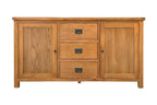 Oak 2 Door & 3 Drawer Buffet Table - 1800mm