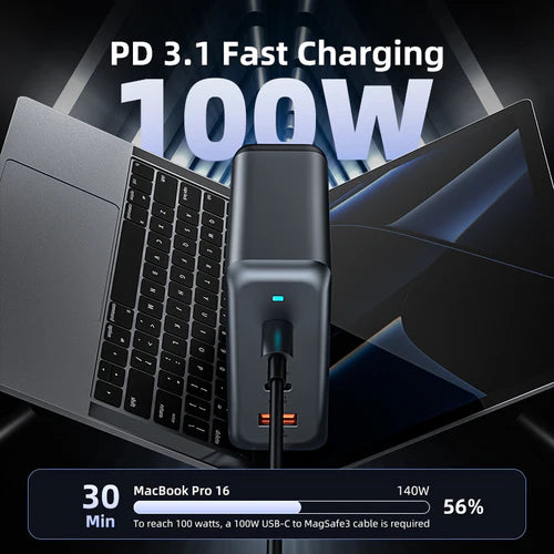 100W 4-Port PD GaN Ultra Fast Desktop Charging Station
