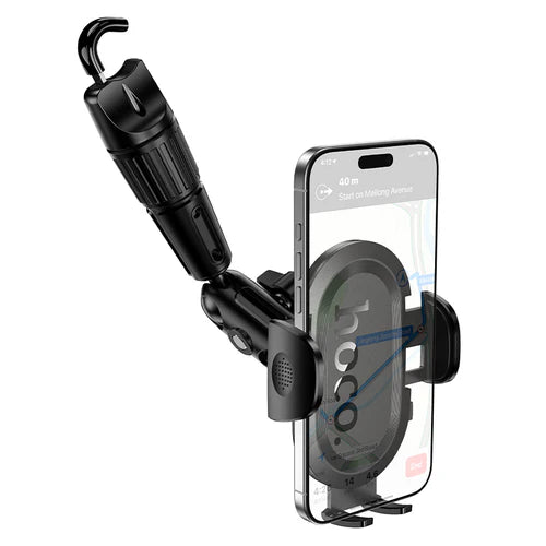 Ultra Thin Rear View Mirror Phone Holder w/ Dual Joint