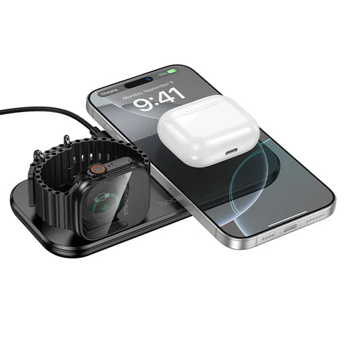 15W Ultra Thin 3 in 1 Wireless Charger