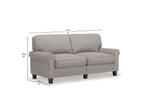 Bella 3 Seater Fabric Sofa