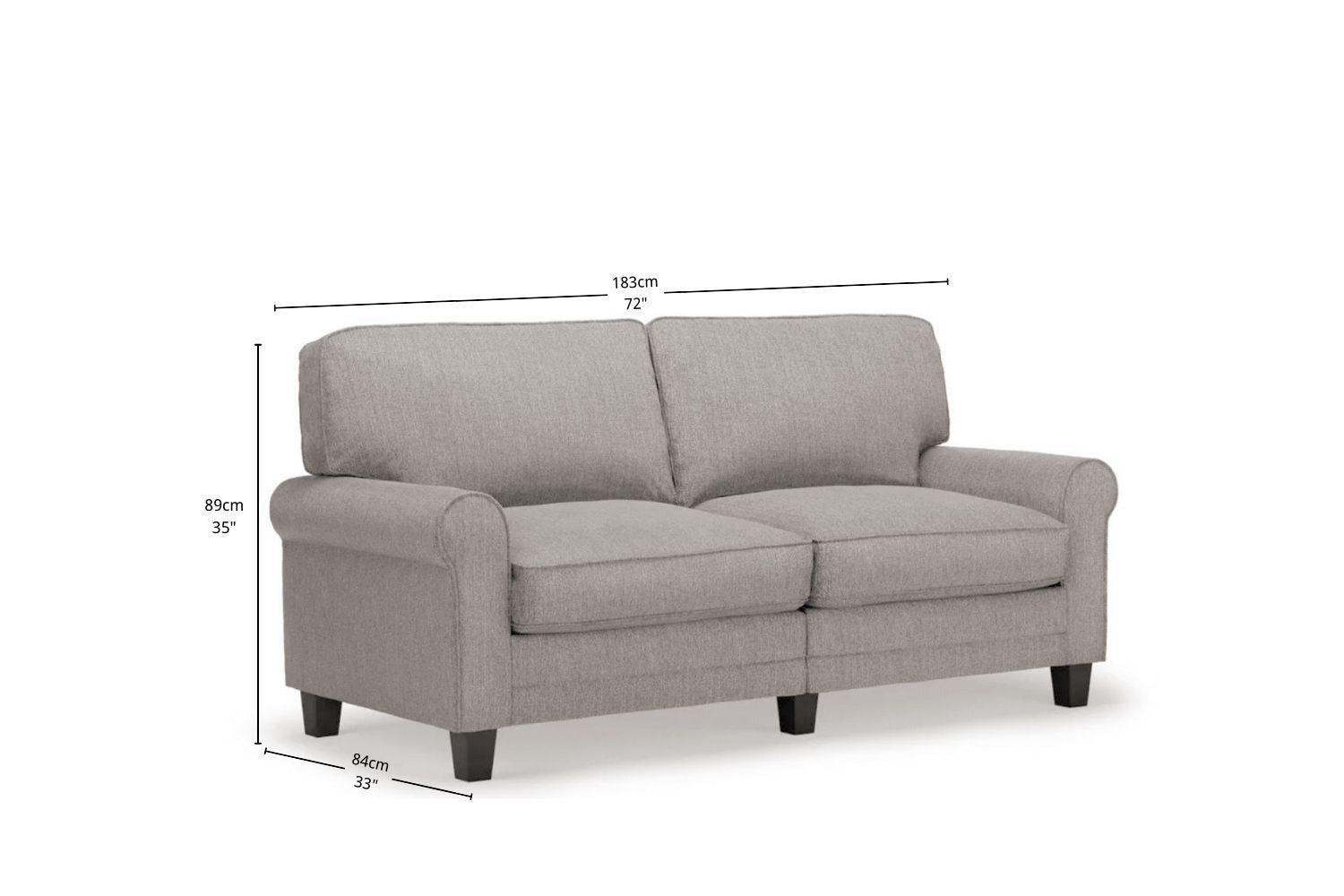 Bella 3 Seater Fabric Sofa