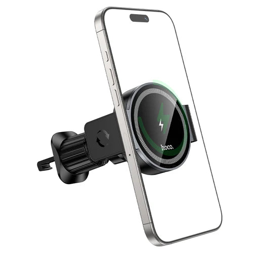 5W Wireless Charging Magnetic 2-in-1 Air Vent Phone Holder – Magnetic or Clamp Mount