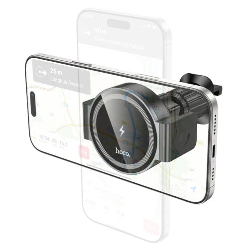 5W Wireless Charging Magnetic 2-in-1 Air Vent Phone Holder – Magnetic or Clamp Mount