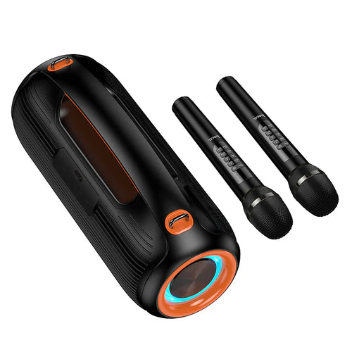 600W Bluetooth Party Speaker with 2 Wireless Microphones