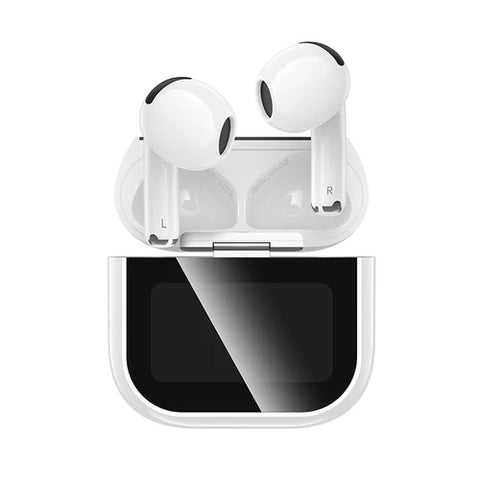 TWS Earbud w/ LCD Touch Screen, 4 Hours