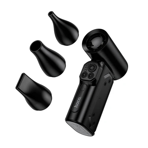 Portable High-Power Fan with 130,000 RPM Ultra-High Speed, Rechargeable Turbo Fan with Digital Display