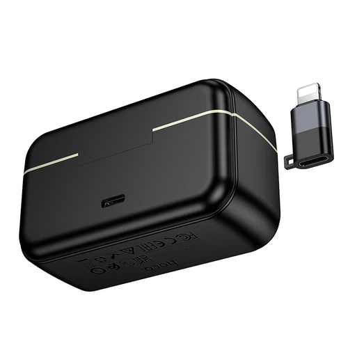 Dual Wireless Digital Microphone w/ USB-C Connector + Lightning Adaptor, ENC Noise Cancellation