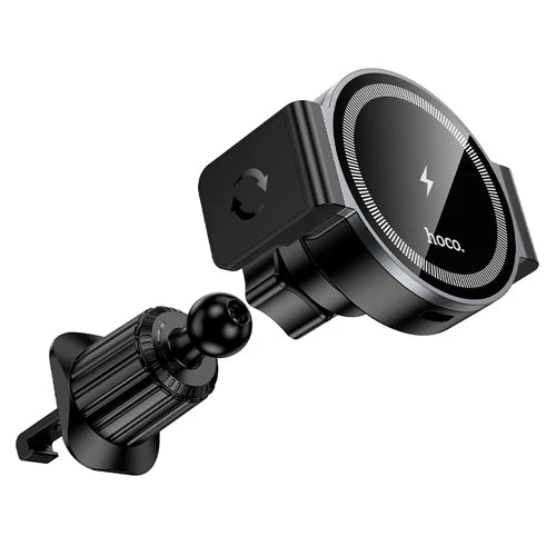 5W Wireless Charging Magnetic 2-in-1 Air Vent Phone Holder – Magnetic or Clamp Mount