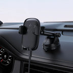 Premium Wireless Charging Phone Holder for Windshield / Dashboard 15W