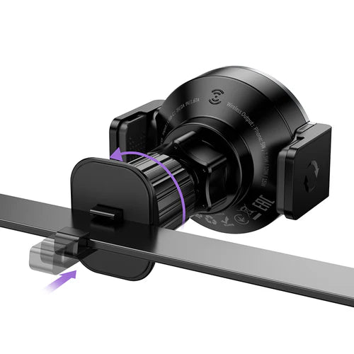 5W Wireless Charging Magnetic 2-in-1 Air Vent Phone Holder – Magnetic or Clamp Mount