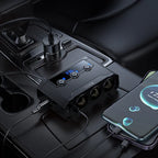 240W Car Charger Hub with 3x Sockets