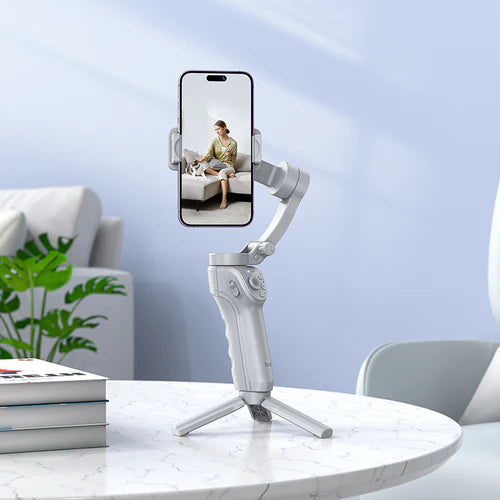 Automatic Face Tracking 3 Axis Smart Gimbal with LED Fill Light