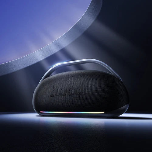 Premium Bluetooth Party Speaker with 2 Wireless Microphones, RGB Light, 3D Sound with 5x Drive Units