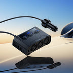 240W Car Charger Hub with 3x Sockets