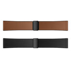 Universal Leather Watch Strap with Magnetic Buckle