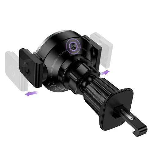 5W Wireless Charging Magnetic 2-in-1 Air Vent Phone Holder – Magnetic or Clamp Mount