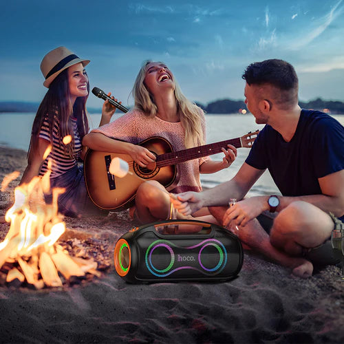 600W Bluetooth Party Speaker with 2 Wireless Microphones