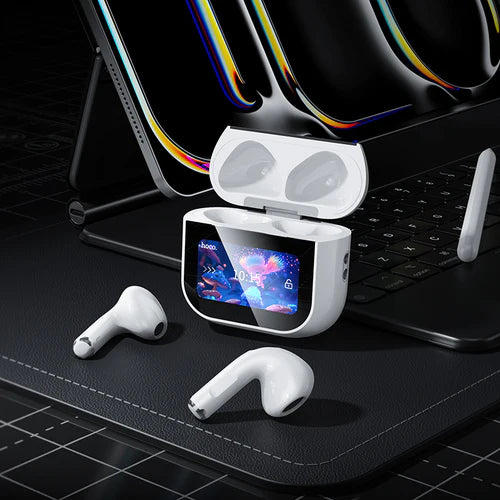 TWS Earbud w/ LCD Touch Screen, 4 Hours