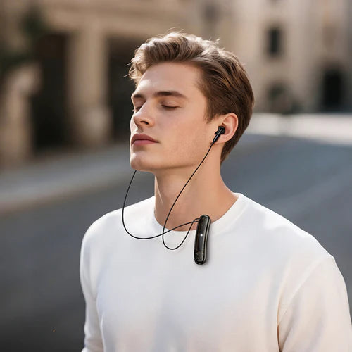 Magnetic Lapel Bluetooth Earphone with 12 Hours